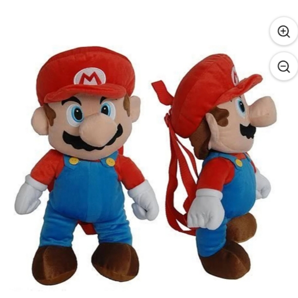 Nintendo Super Mario 🔥 Plush Large 20" Backpack Bag NEW - Picture 7 of 8